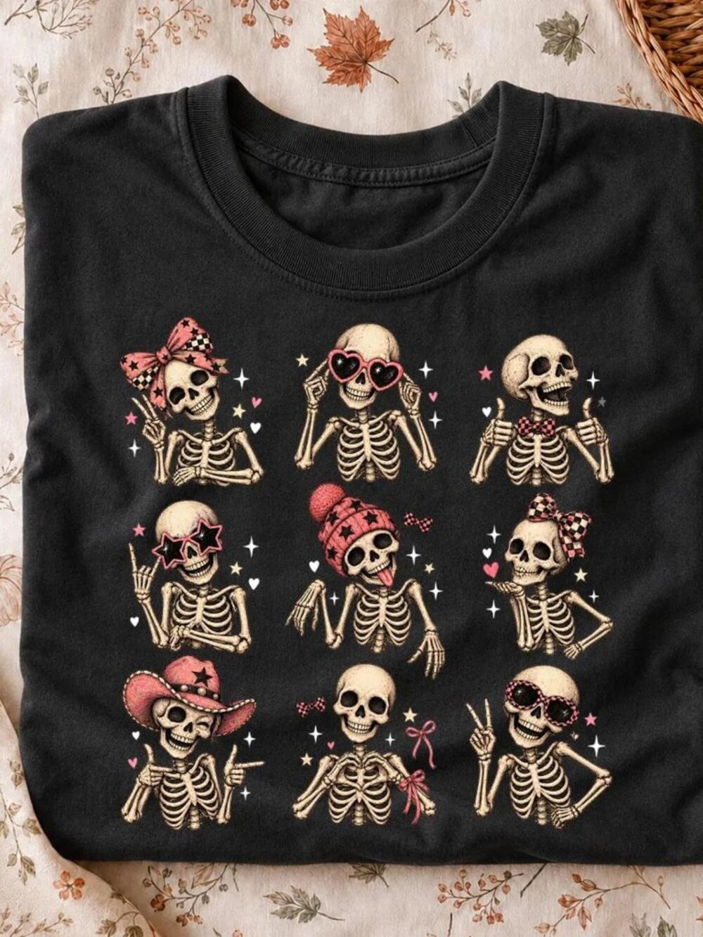 Girly Skeleton Shirt, Halloween Sweatshirt, Funny Skeleton Graphic Tee